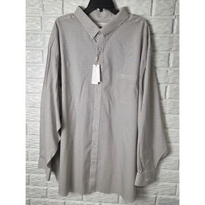 ROUNDTREE & YORKE Gold Label Non Iron Perfect Performance Shirt NWT Size 4XB Big